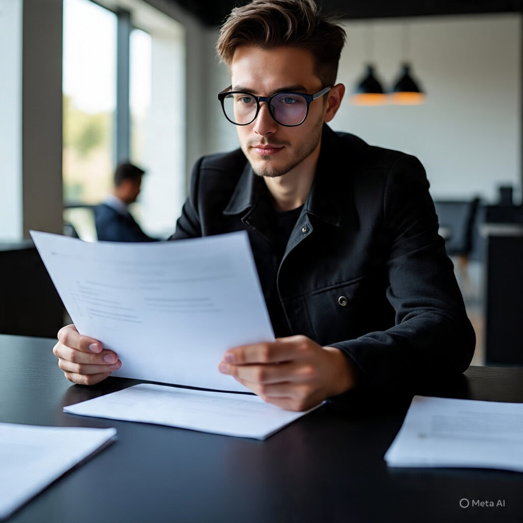 Ảnh một người đang đọc white paper
