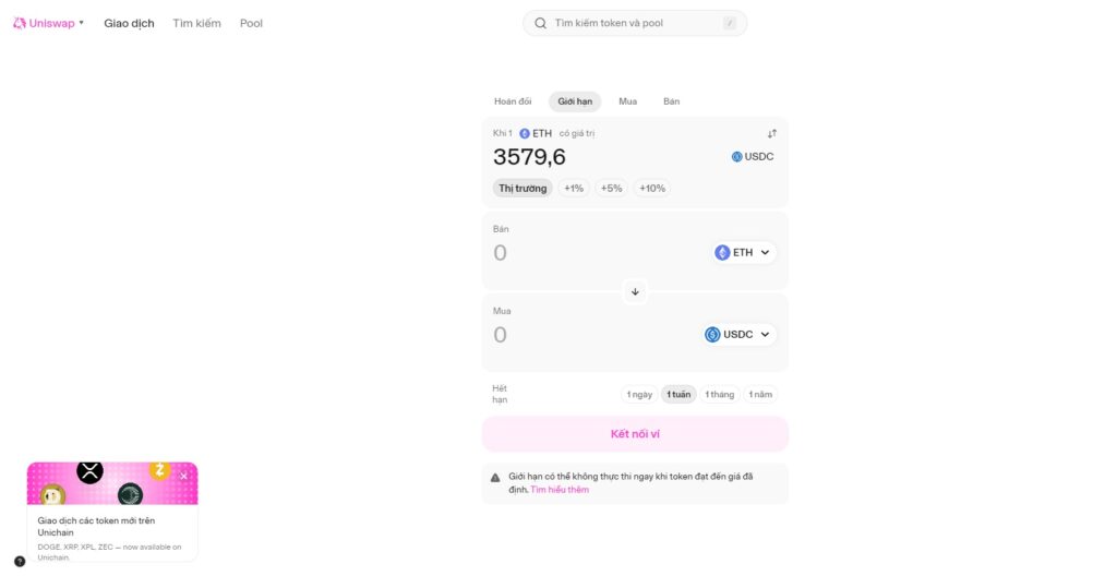 Uniswap sàn giao dịch, thuvientiendientu.com