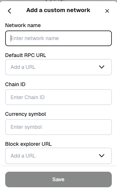thêm mạng vào ví MetaMask