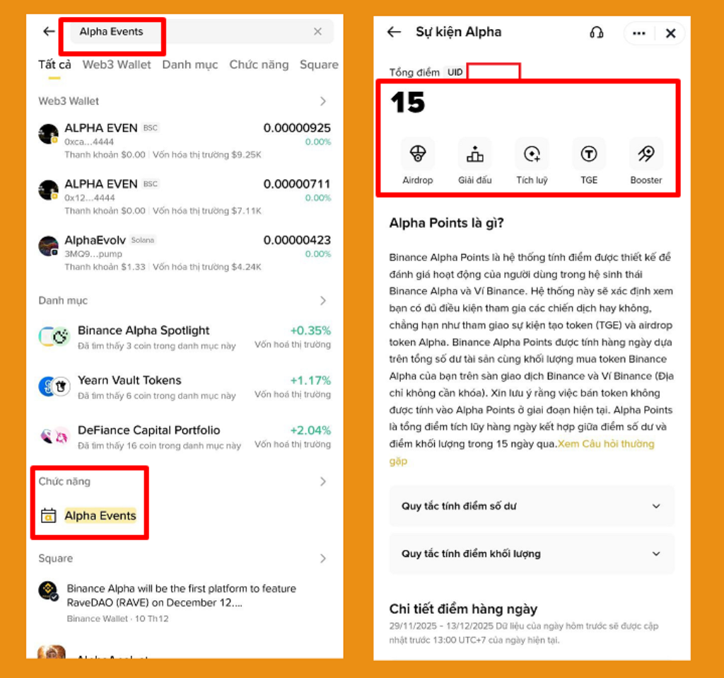 Binance Alpha Events