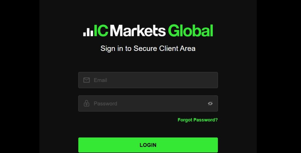 Đăng nhập vào tài khoản sàn IC Markets