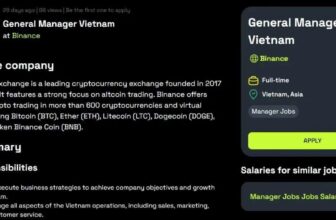 Binance tìm CEO tại Việt Nam