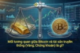 Mối tương quan giữa Bitcoin và tài sản truyền thống (Vàng, Chứng khoán) là gì?