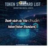 Danh sách các tiêu chuẩn token(token Standard) trong lĩnh vực tiền điện tử